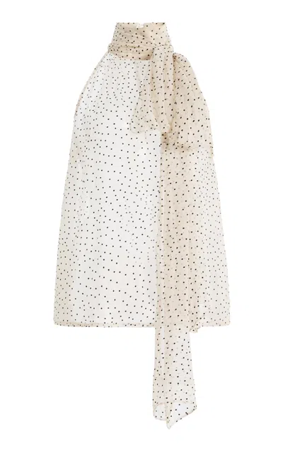 Francoise Françoise Susan Silk Blouse In Black,white