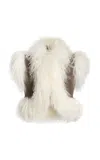 Francoise Tamara Shearling Vest In Plaid