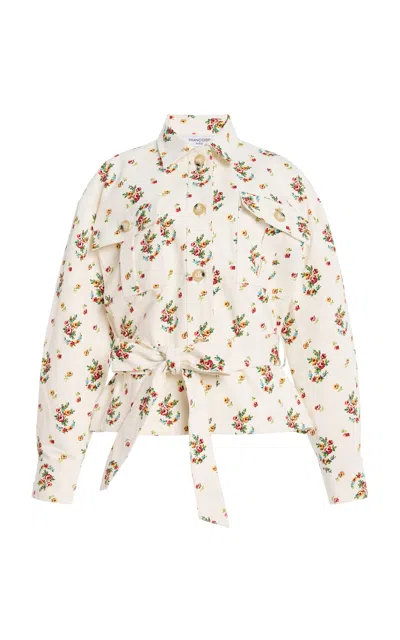 Francoise Françoise Wanda Cotton Overshirt In Floral