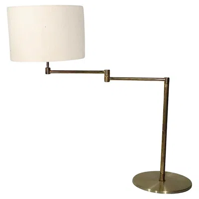 Pre-owned Frandsen Mid Century Danish Modern Flex Arm Desk Lamp By  After Nessen In Sand