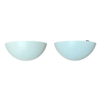 Pre-owned Frandsen Set Of 2 Vintage Danish Metal Wall Lamps From , 1994 In Blue