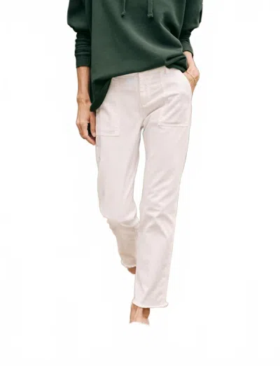 Frank & Eileen Blackrock Utility Pant In Chalk In White