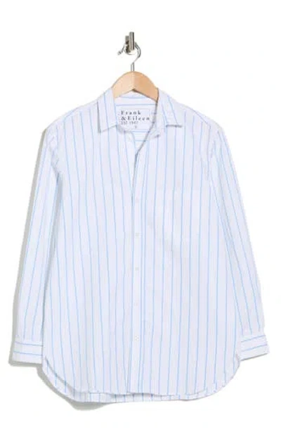 Frank & Eileen Boyfriend Button-up Shirt In Blue