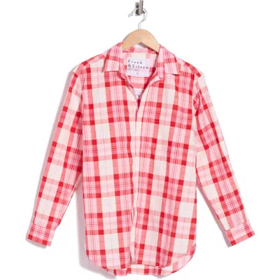 Frank & Eileen Boyfriend Button-up Shirt In Red