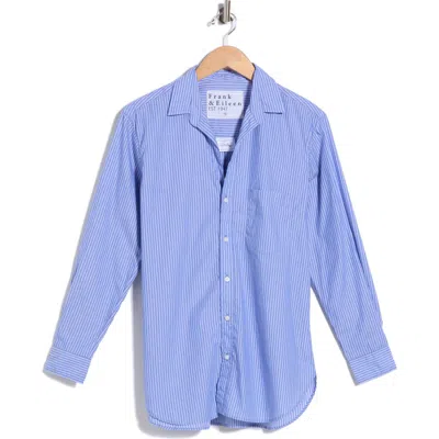 Frank & Eileen Boyfriend Button-up Shirt In Blue