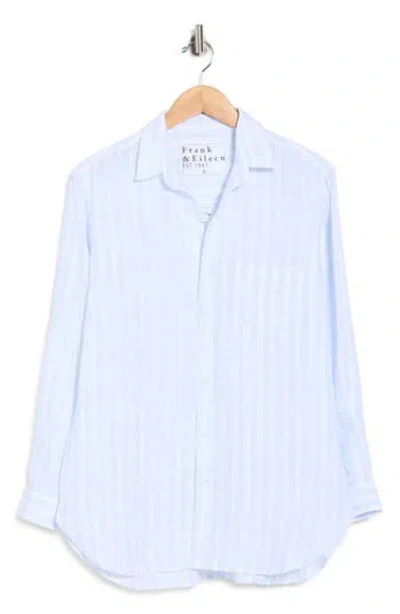 Frank & Eileen Boyfriend Button-up Shirt In Blue