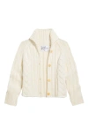 Frank & Eileen Cable Stitch Cardigan In White