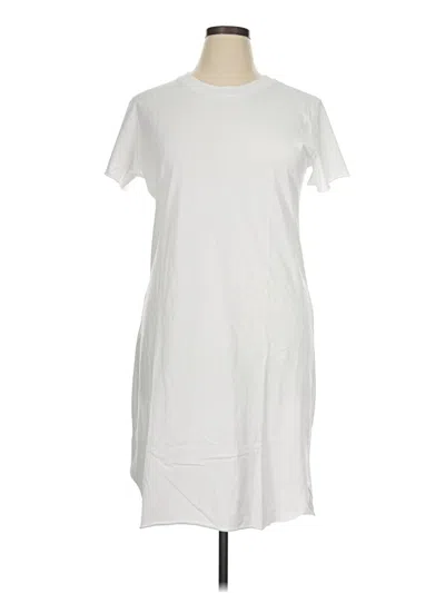 Pre-owned Frank & Eileen Casual Dress In White
