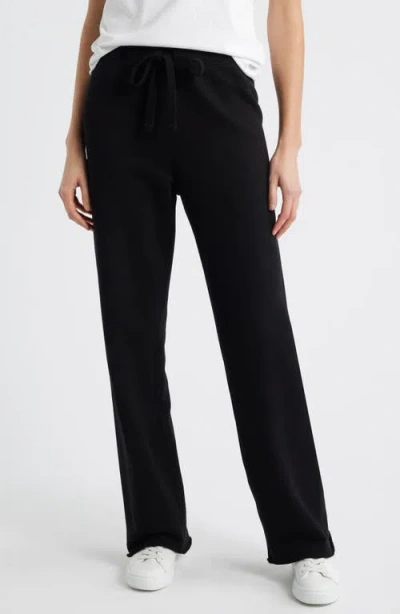 Frank & Eileen Catherine Cotton Sweatpants In Black