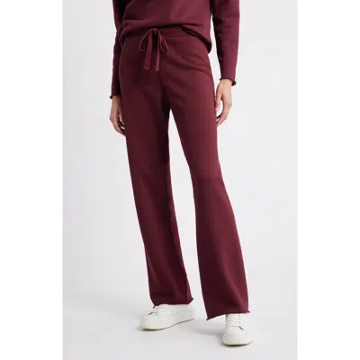 Frank & Eileen Catherine Cotton Sweatpants In Burgundy