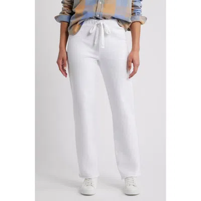 Frank & Eileen Catherine Tie Waist Sweatpants In White
