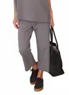 Frank & Eileen Catherine Wide Leg Fleece Sweatpants In Elephant In Gray