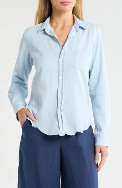 Frank & Eileen Chambray Button Up Shirt In Blue