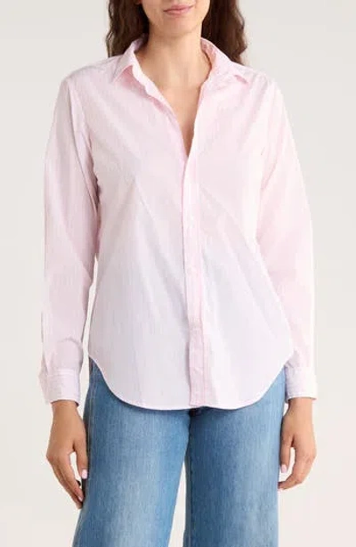 Frank & Eileen Classic Cotton Button-up Shirt In Pink