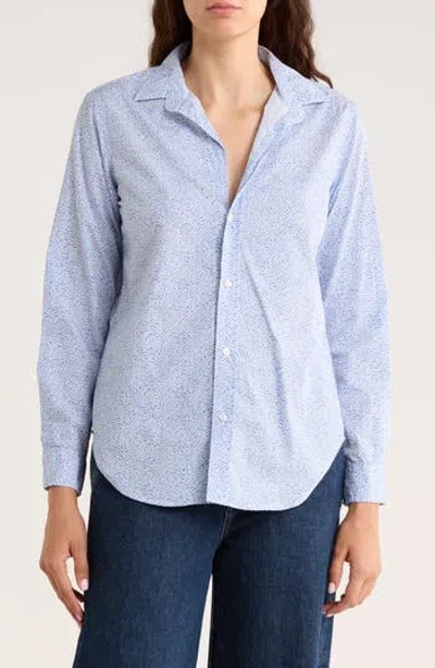 Frank & Eileen Classic Cotton Button-up Shirt In Blue
