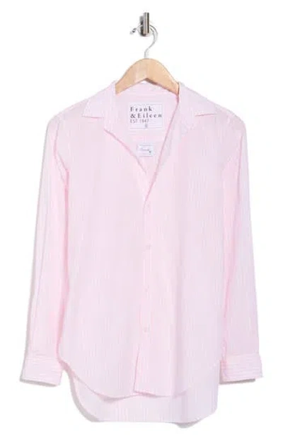 Frank & Eileen Classic Cotton Button-up Shirt In Pink