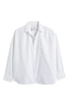Frank & Eileen Continuous Button-up Shirt In White
