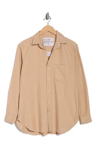 Frank & Eileen Cotton Button-up Shirt In Neutral