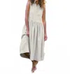 Frank & Eileen Daphne Sleeveless Popover Dress In Sand In Neutral
