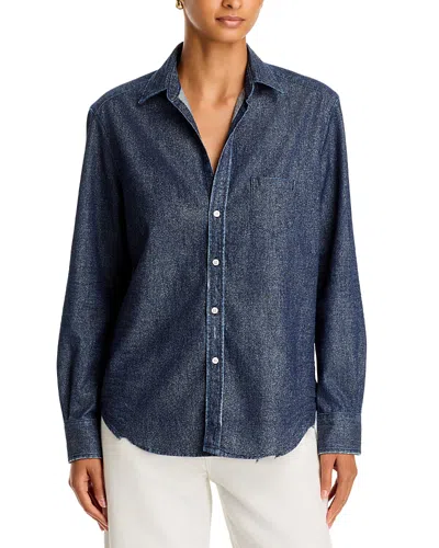 Frank & Eileen Denim Relaxed Button Up Shirt In Blue