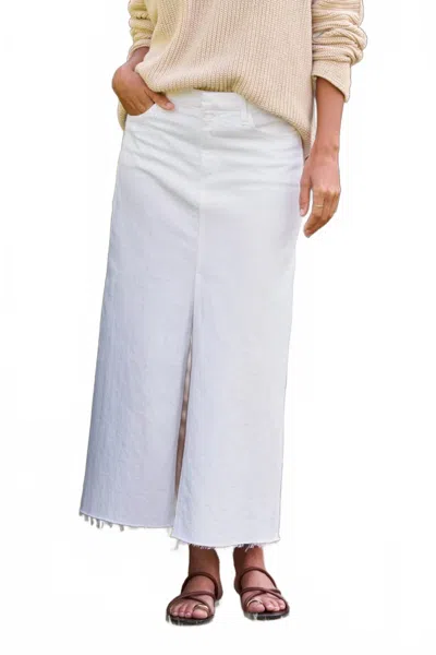 Frank & Eileen Donnybrook Denim Skirt In White