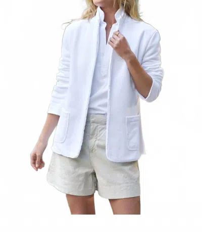Frank & Eileen Dublin Fleece Blazer In White