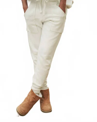 Frank & Eileen Eamon Triple Fleece Jogger Sweatpant In White In Black