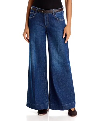 Frank & Eileen East Village High Rise Wide Leg Jeans In 1965 Wash In Blue