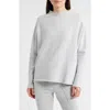 Frank & Eileen Effie Funnel Neck Capelet Sweatshirt In Gray