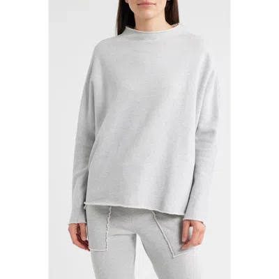 Frank & Eileen Effie Funnel Neck Capelet Sweatshirt In Gray