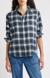 Frank & Eileen Eileen Relaxed Button-up Shirt In Blue