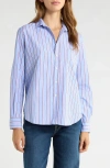 Frank & Eileen Eileen Relaxed Button-up Shirt In Blue