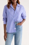 Frank & Eileen Eileen Relaxed Button-up Shirt In Blue