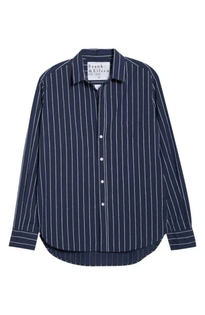 Frank & Eileen Eileen Relaxed Button-up Shirt In Blue