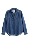 Frank & Eileen Eileen Relaxed Button-up Shirt In Blue