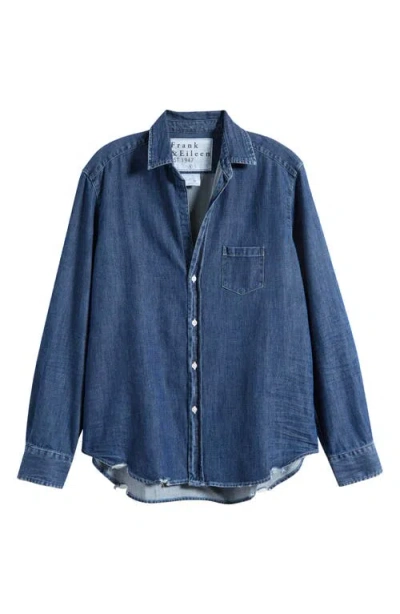 Frank & Eileen Eileen Relaxed Button-up Shirt In Blue