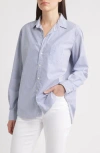 Frank & Eileen Eileen Relaxed Button-up Shirt In Blue