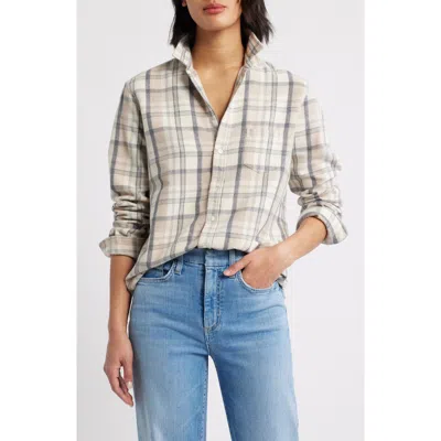 Frank & Eileen Eileen Relaxed Button-up Shirt In Gray
