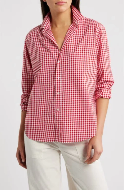 Frank & Eileen Eileen Relaxed Button-up Shirt In Red