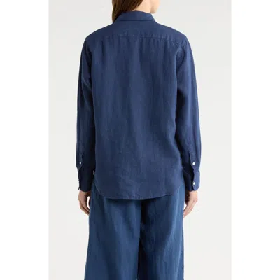 Frank & Eileen Eileen Relaxed Button-up Shirt In Blue