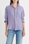 Frank & Eileen Eileen Relaxed Button-up Shirt In Blue