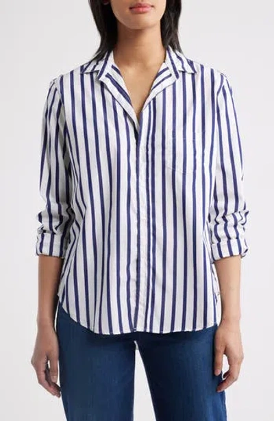 Frank & Eileen Eileen Relaxed Button-up Shirt In Blue