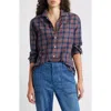 Frank & Eileen Eileen Relaxed Button-up Shirt In Red Yellow Blue Plaid
