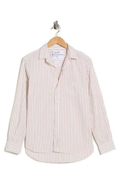 Frank & Eileen Eileen Relaxed Fit Stripe Button-up Shirt In Neutral
