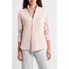 Frank & Eileen Eileen Relaxed Terry Button-up Shirt In Pink
