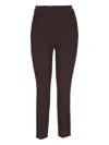 Frank & Eileen Elasticated-waistband Trousers In Brown