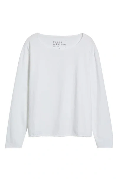 Frank & Eileen Ella Boatneck Top In White
