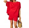 Frank & Eileen Favorite Sweatshort In Double Decker Red In Red