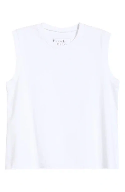 Frank & Eileen Fin Cotton Tank In White