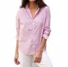 Frank & Eileen Eileen Relaxed Button-up Shirt In Pink Flowers In Pink